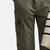 Silbon - FW263020903276 - Pantalones cargo verde caqui de algodón - Niño