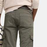 Silbon - FW263020903276 - Pantalones cargo verde caqui de algodón - Niño
