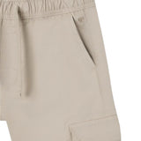 Silbon - FW263020907187 - Pantalones jogger cargo color piedra con cintura elástica - Niño