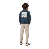 Silbon - FW263021003176 - Polo verde 100% algodón de manga larga con logo bordado - Niño