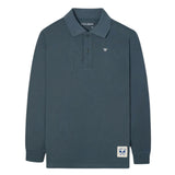 Silbon - FW263021003176 - Polo verde 100% algodón de manga larga con logo bordado - Niño