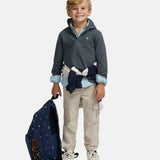Silbon - FW263021003176 - Polo verde 100% algodón de manga larga con logo bordado - Niño