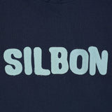 Silbon - FW263021102127 - Sudadera 100% algodón azul marino tipo canguro con capucha - Niño