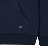 Silbon - FW263021102127 - Sudadera 100% algodón azul marino tipo canguro con capucha - Niño