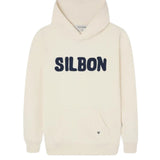 Silbon - FW263021107128 - Sudadera 100% algodón color crema tipo canguro con capucha - Niño