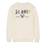 Silbon - FW263021107141 - Sudadera 100% algodón color crema con dibujo en la espalda - Niño