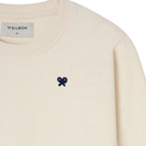 Silbon - FW263021107141 - Sudadera 100% algodón color crema con dibujo en la espalda - Niño