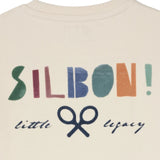 Silbon - FW263021107141 - Sudadera 100% algodón color crema con dibujo en la espalda - Niño