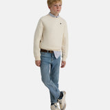 Silbon - FW263021107141 - Sudadera 100% algodón color crema con dibujo en la espalda - Niño