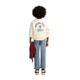 Silbon - FW263021117139 - Sudadera 100% algodón color crema con dibujo en la espalda - Niño