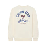 Silbon - FW263021117139 - Sudadera 100% algodón color crema con dibujo en la espalda - Niño