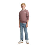 Silbon - FW263021117140 - Sudadera burdeos 100% algodón con dibujo en la espalda - Niño