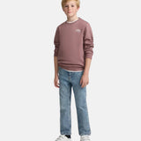 Silbon - FW263021117140 - Sudadera burdeos 100% algodón con dibujo en la espalda - Niño