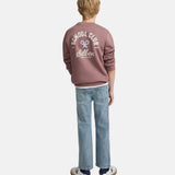 Silbon - FW263021117140 - Sudadera burdeos 100% algodón con dibujo en la espalda - Niño