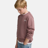 Silbon - FW263021117140 - Sudadera burdeos 100% algodón con dibujo en la espalda - Niño