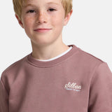 Silbon - FW263021117140 - Sudadera burdeos 100% algodón con dibujo en la espalda - Niño