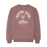 Silbon - FW263021117140 - Sudadera burdeos 100% algodón con dibujo en la espalda - Niño
