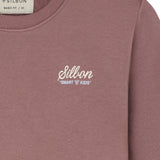 Silbon - FW263021117140 - Sudadera burdeos 100% algodón con dibujo en la espalda - Niño