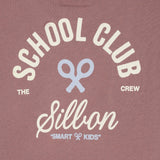 Silbon - FW263021117140 - Sudadera burdeos 100% algodón con dibujo en la espalda - Niño