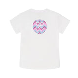 Silbon - FW264070401254 - Camiseta 100% algodón blanco de manga corta con dibujo en la espalda - Niña