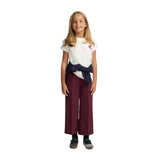 Silbon - FW264070401254 - Camiseta 100% algodón blanco de manga corta con dibujo en la espalda - Niña