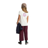 Silbon - FW264070401254 - Camiseta 100% algodón blanco de manga corta con dibujo en la espalda - Niña