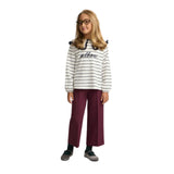 Silbon - FW264070418249 - Camiseta de manga larga con cuello bobo y estampado de rayas - Niña