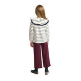 Silbon - FW264070418249 - Camiseta de manga larga con cuello bobo y estampado de rayas - Niña