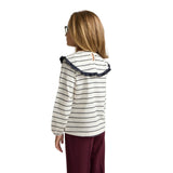 Silbon - FW264070418249 - Camiseta de manga larga con cuello bobo y estampado de rayas - Niña