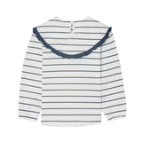 Silbon - FW264070418249 - Camiseta de manga larga con cuello bobo y estampado de rayas - Niña