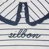 Silbon - FW264070418249 - Camiseta de manga larga con cuello bobo y estampado de rayas - Niña