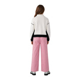 Silbon - FW264070910267 - Pantalones rosas anchos de corte recto con elastano - Niña