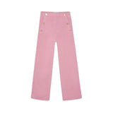 Silbon - FW264070910267 - Pantalones rosas anchos de corte recto con elastano - Niña