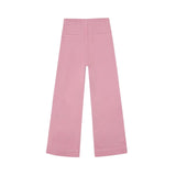 Silbon - FW264070910267 - Pantalones rosas anchos de corte recto con elastano - Niña
