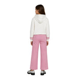 Silbon - FW264071101279 - Sudadera color crudo con capucha y bordados - Niña