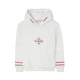 Silbon - FW264071101279 - Sudadera color crudo con capucha y bordados - Niña