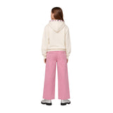 Silbon - FW264071103287 - Sudadera 100% algodón color crudo con capucha y bordado delantero - Niña