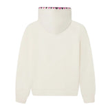 Silbon - FW264071103287 - Sudadera 100% algodón color crudo con capucha y bordado delantero - Niña