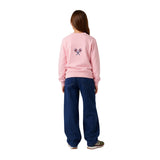 Silbon - FW264071108284 - Sudadera rosa 100% algodón con acabados acanalados - Niña