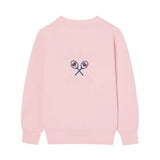 Silbon - FW264071108284 - Sudadera rosa 100% algodón con acabados acanalados - Niña