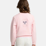 Silbon - FW264071108284 - Sudadera rosa 100% algodón con acabados acanalados - Niña