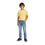 Hugo - G00337_501 - Camiseta de manga corta con cuello redondo acanalado 100% algodón - Niño