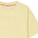 Hugo - G00337_501 - Camiseta de manga corta con cuello redondo acanalado 100% algodón - Niño