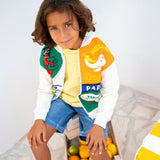 Hugo - G00337_501 - Camiseta de manga corta con cuello redondo acanalado 100% algodón - Niño