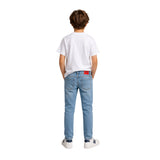 Hugo - G00340_10P - Camiseta de manga corta 100% algodón con cuello redondo acanalado - Niño