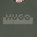Hugo - G00433_65F – Camiseta de manga corta 100% algodón de cultivo ecológico - Niño