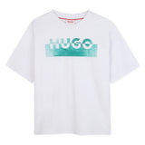 Hugo - G00435_09B – Camiseta de manga corta 100 % algodón – Unisex niños