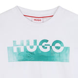 Hugo - G00435_10P – Camiseta de manga corta 100 % algodón – Unisex niños
