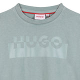 Hugo - G00436_75F – Camiseta de manga corta 100% algodón – Unisex niños