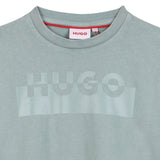 Hugo - G00436_75F – Camiseta de manga corta 100% algodón – Unisex niños